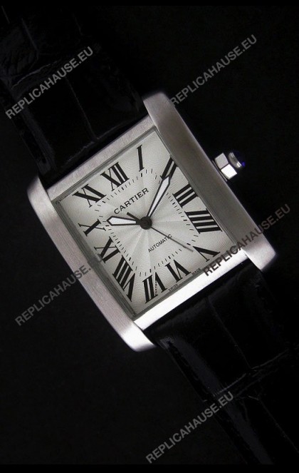 Cartier Tank 100 Japanese Replica Watch in White Dial